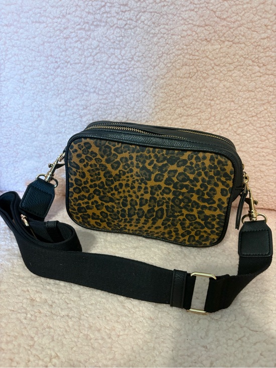 Target Handbags - Leopard Print Crossbody Black Trim